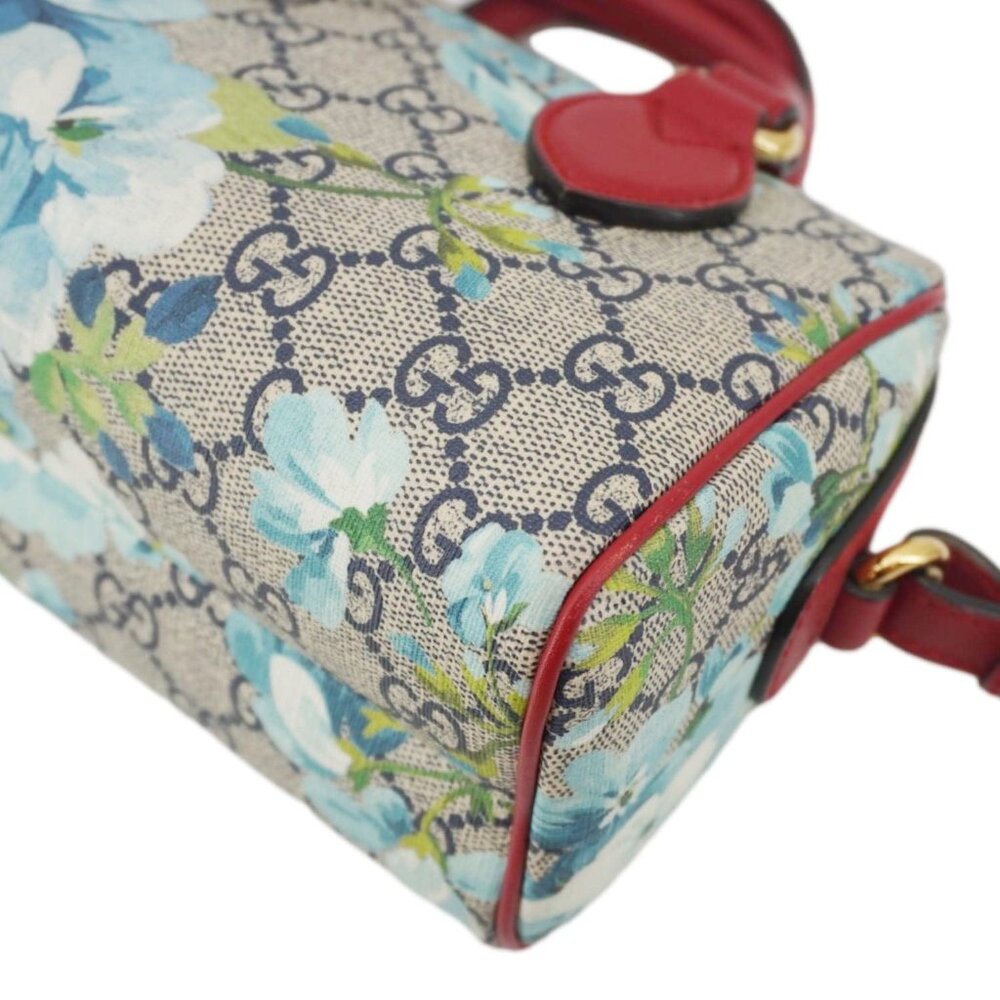 Gucci  Mini Blooms GG Supreme Canvas Top Handle Crossbody Bag Multicolor 546312 - Picture 9 of 16